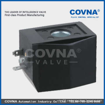 Bobina de electroválvula encapsulada de plástico covna AC24-240V o DC12-48V